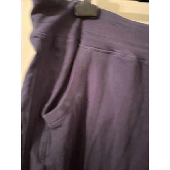 Danskin Women's Plus Size 3X Drawstring Cropped Pants Pockets Navy Blue - Picture 3 of 12